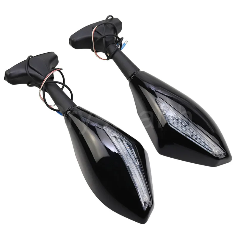 Мотоциклетные встроенные Светодиодные поворотники Зеркала заднего вида для Yamaha YZF R6 YZFR1 1999 2000 2001-2009 FZ1 фазер FZ6 FZ6S FJR1300