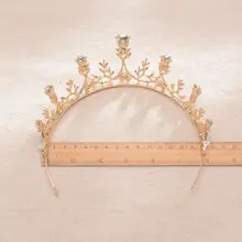 Hg950 свадебная корона в Корейском стиле, королевская блестящая рукодельная Бриллиантовая Великолепная Изысканная Корона, полная кристаллов, корона для свадьбы, голова Acces