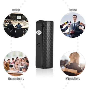 

Professional Digital Audio Recorder Pen 8GB 16GB 32GB Voice Activated Recorder Mp3 Players Non-stop 20hours Waterproof Recording