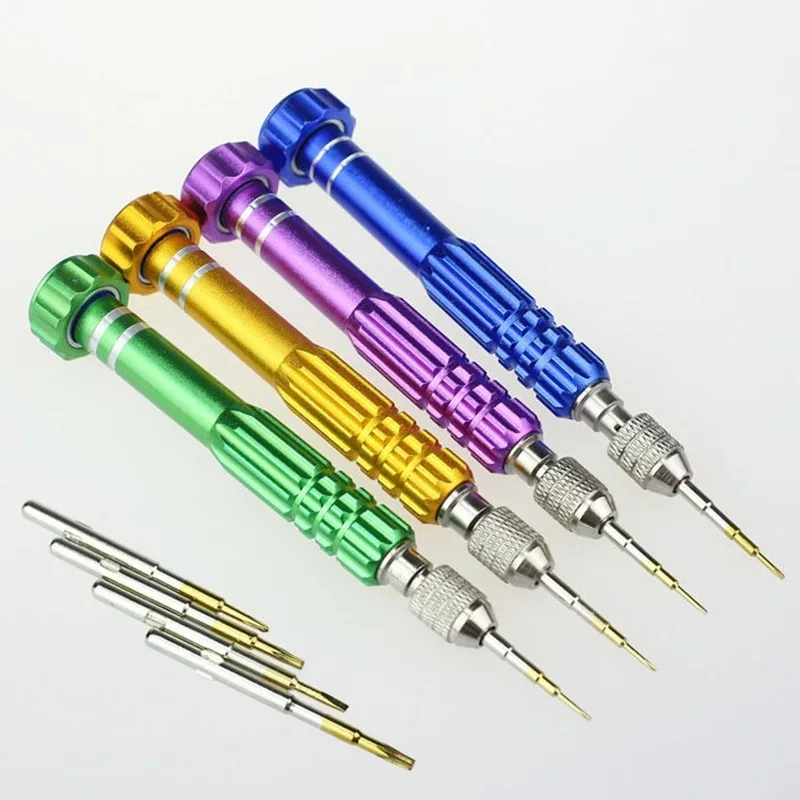 

2Pcs 5 in 1 Precision Metal Screwdriver Set for Apple iPhone Disassemble Teardown Opening Repair Fix Tools Kit