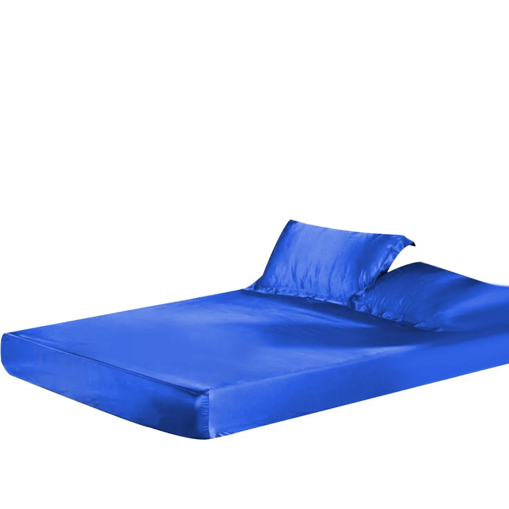 Антибактериальный и антимикробный гипоаллергенный атласный шелк простыня