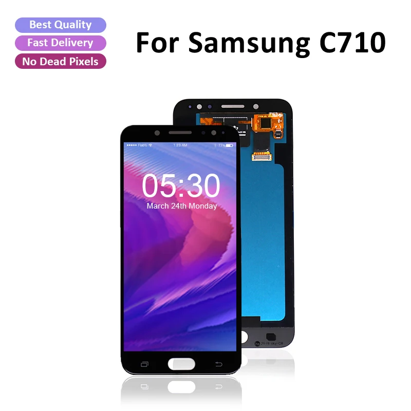 ЖК-экран для samsung Galaxy C7 2017 C710F C7100 C8 ЖК-дисплей сенсорный дигитайзер сборка |