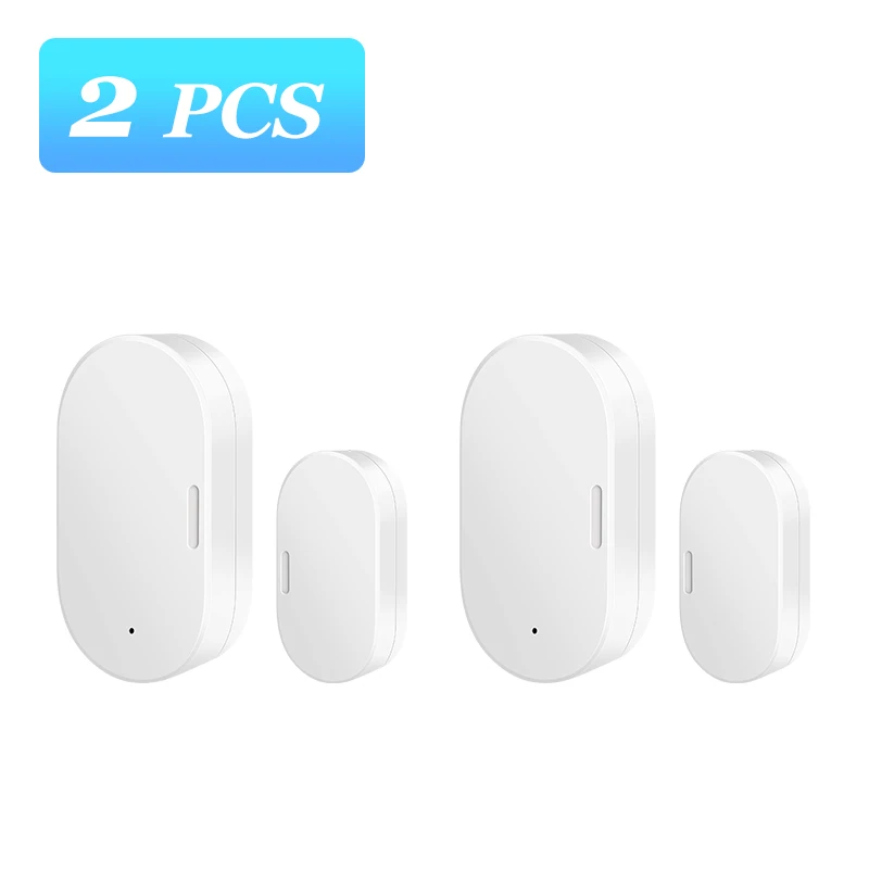 1/5/8pcs Tuya Zigbee Smart Door Window Sensor APP Remote Real-time Monitor Home Automation for Alexa Google Home,Anti-theft 