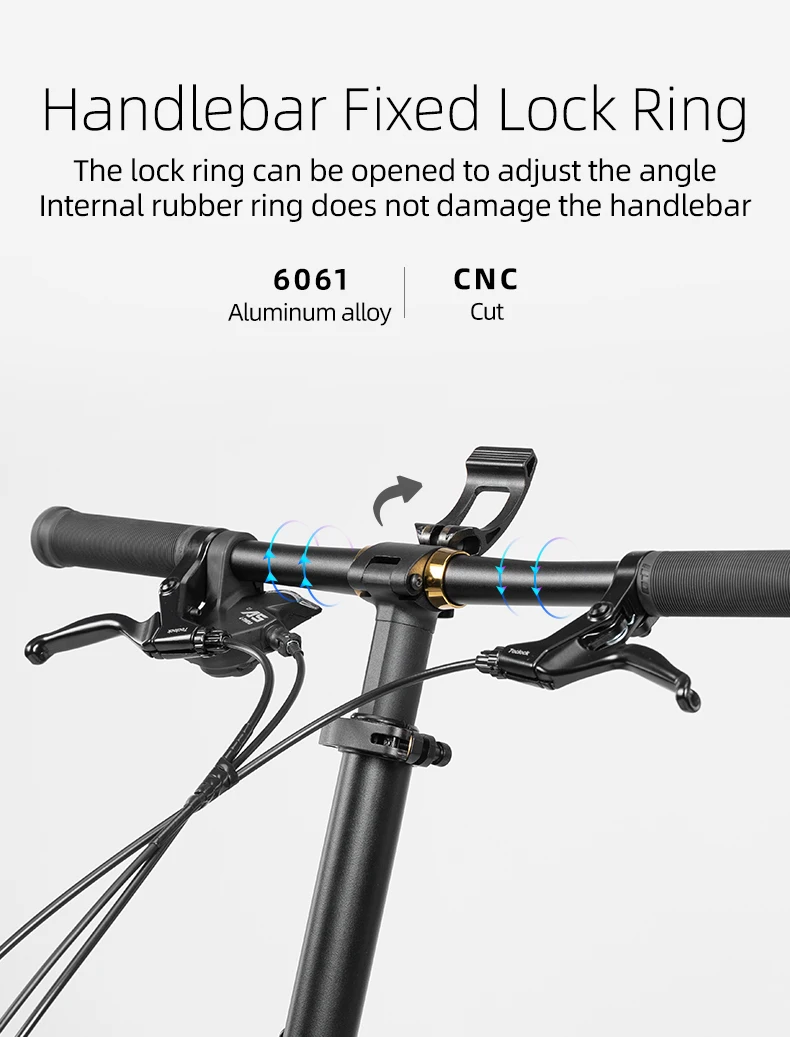 ROCKBROS Folding Bicycle Aluminum Alloy Frame 14/16/20 V Brake Portable Outdoor Bicycle Urban Men Adult Child Cycling Commute