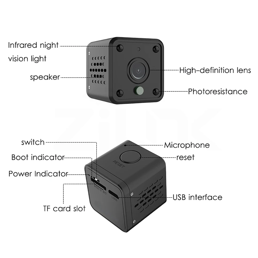 Tuya Мини Wifi камера 1080P умный дом Безопасность детский монитор 140 градусов широкий угол беспроводной мини IP камера Встроенный аккумулятор лучший