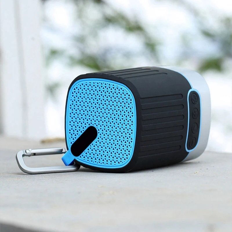 Светодиодное освещение водонепроницаемый Bluetooth динамик Портативный Спорт на открытом воздухе динамик s 3D объемный стерео шокирующий тяжелый бас с fm-радио