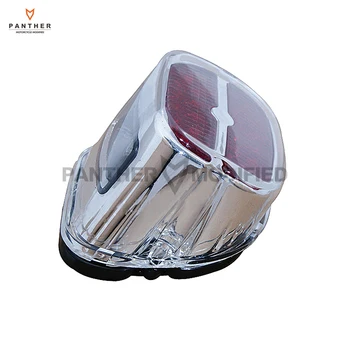 

12V Chrome Red LED Motorcycle Tail Brake Light case for Harley Touring Street Road Glide FXDL FXST FXSTS FXSTB FXSTC FLHTK