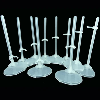 

5 Pcs Transparent Waist Doll Stands Display Supporting Holder Mannequin Model Accessories for Barbie 1/6 Doll Dollhouse Kids Toy