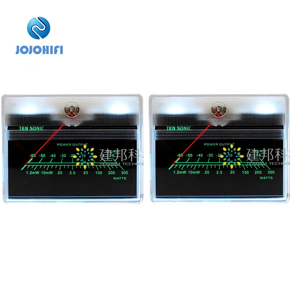 

2pcs TN-90 Inverted High Precision VU Meter DB Power Discharge Flat Table Pre-Stage Sound Card SPressure VU Meter with Backlight