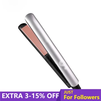 

UKLISS Hair Straightener LED Display Flat Iron Electric Professional Straightening Irons Straight Hair style Salon Styling Tool