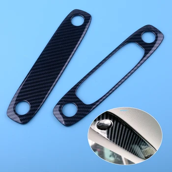 

DWCX Car Front Rear Interior Read Light Switch Panel Reading Lamp Trim Carbon Fiber Texture fit for Tesla Model 3 2017 2018 2019
