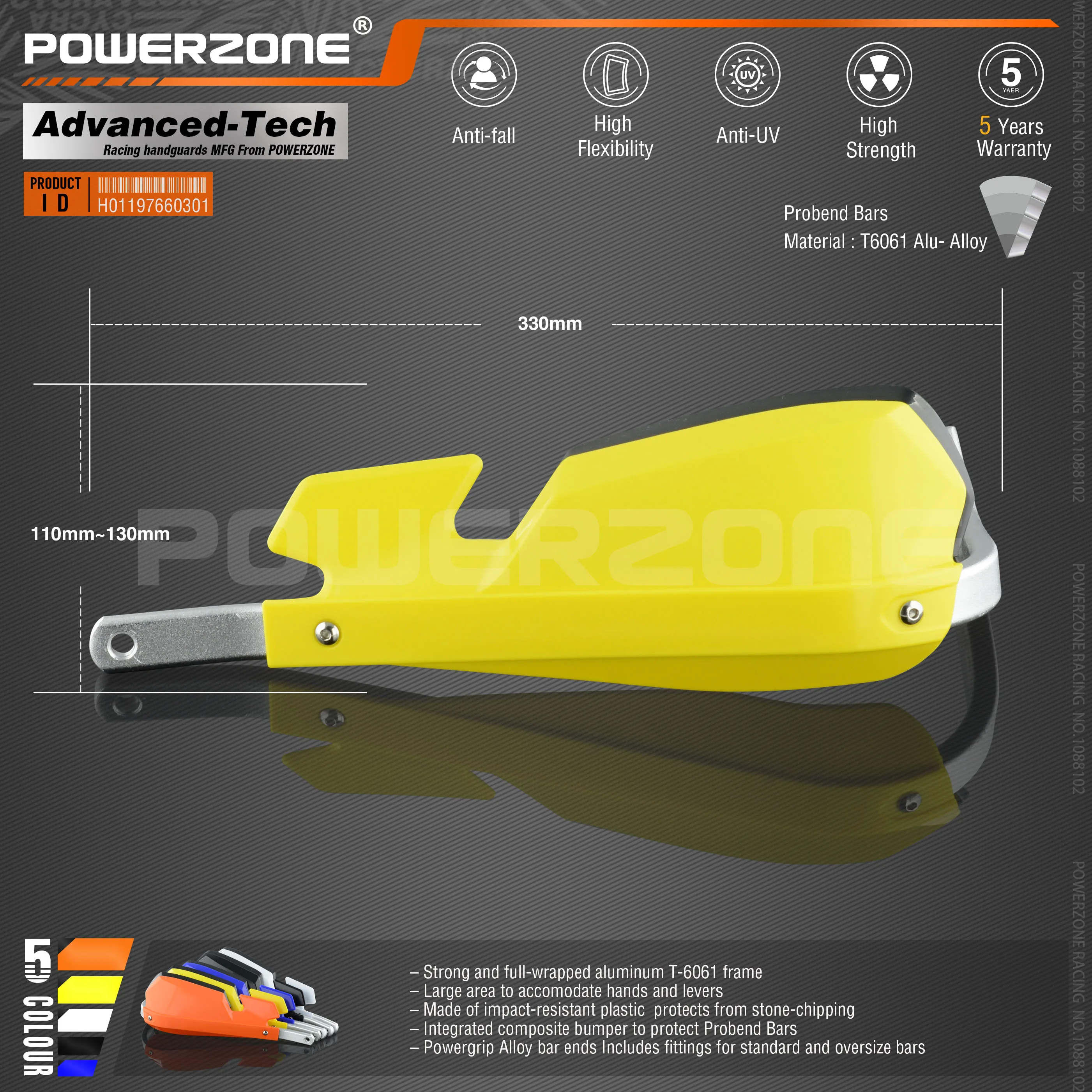 Powerzone PZ-Motect рукавицы для Honda KTM ADV EXC EnduroHusqvarna TE CRF WRF DRZ KLX Мотоцикл Байк ATV руль