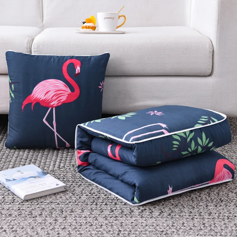 

Baby Kid Cartoon Air Conditioning Quilt Multi-functional Creative Pillow Quilt Dual-purpose Cushion Quilt For Automobile