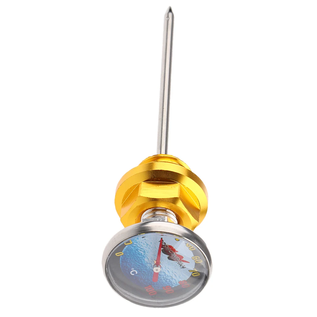 Motorcycle Parts Oil Tank Temperature Gauge Aluminum For Dirt Pit Bike ATV