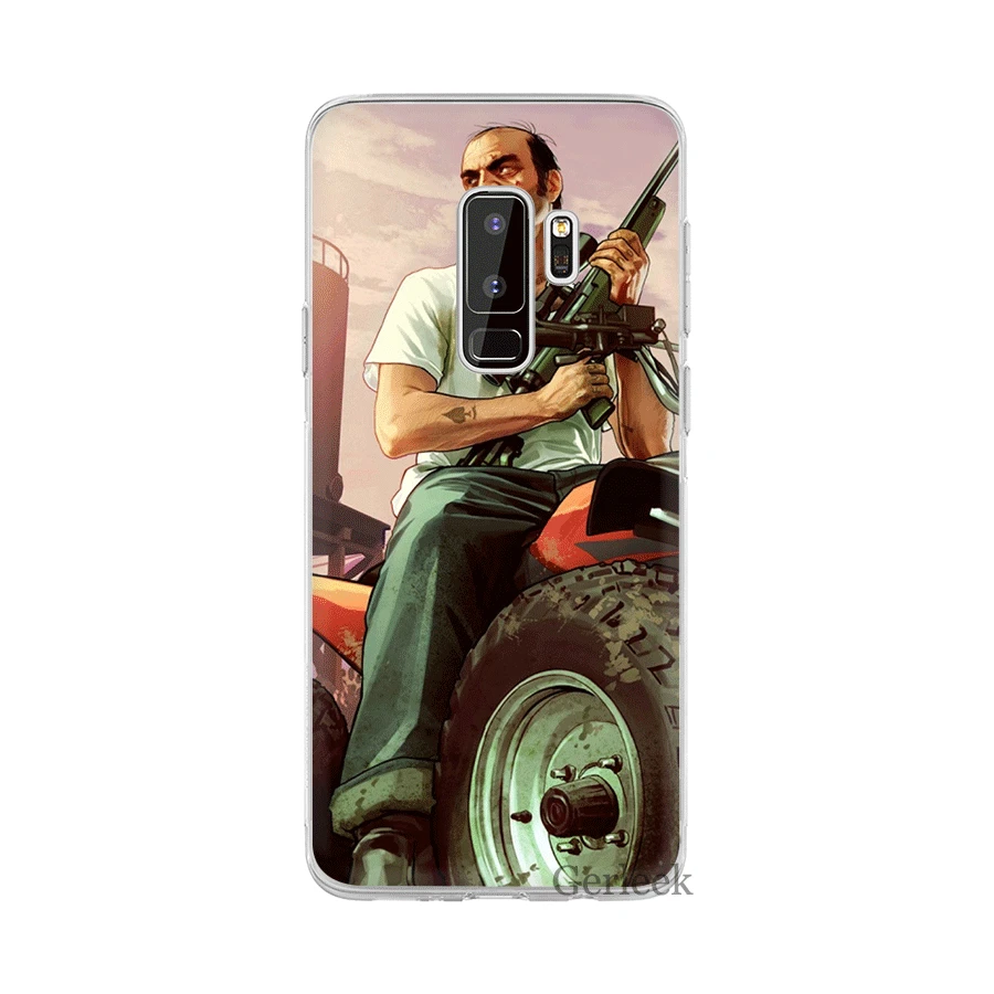 Мобильный чехол для телефона для Samsung Galaxy J1 J2 J3 J5 J7 твердый переплет GTA 5 защиты оболочки