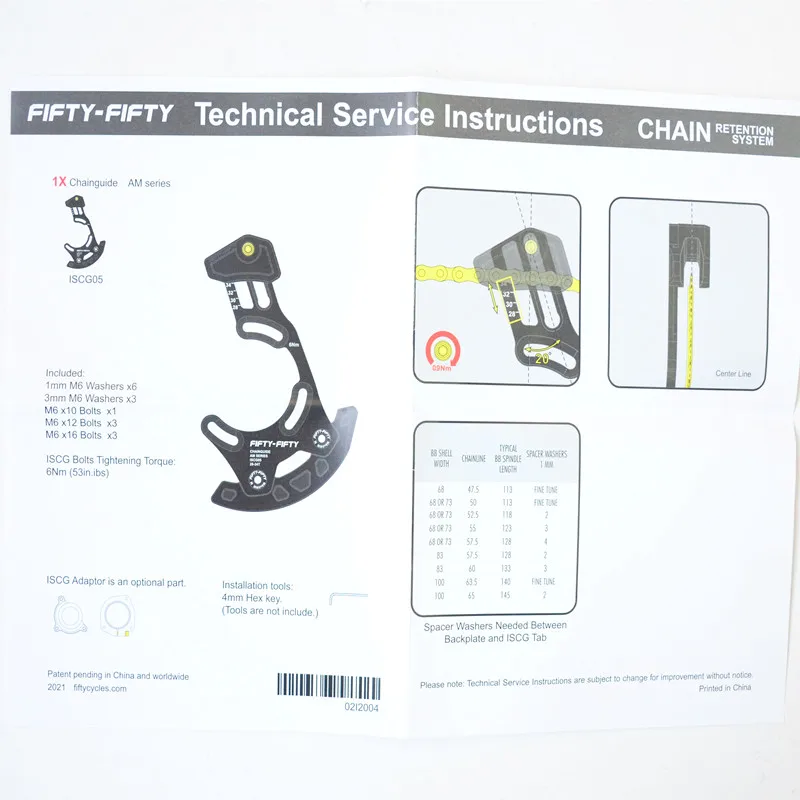Description Picture 3 of itemFIFTY-FIFTY MTB Bike Chain Guide ISCG 05 for DH, XC, ALL-Mountain Enduro Bicycle Chain protector 28-34/30-36T Chain Wheel