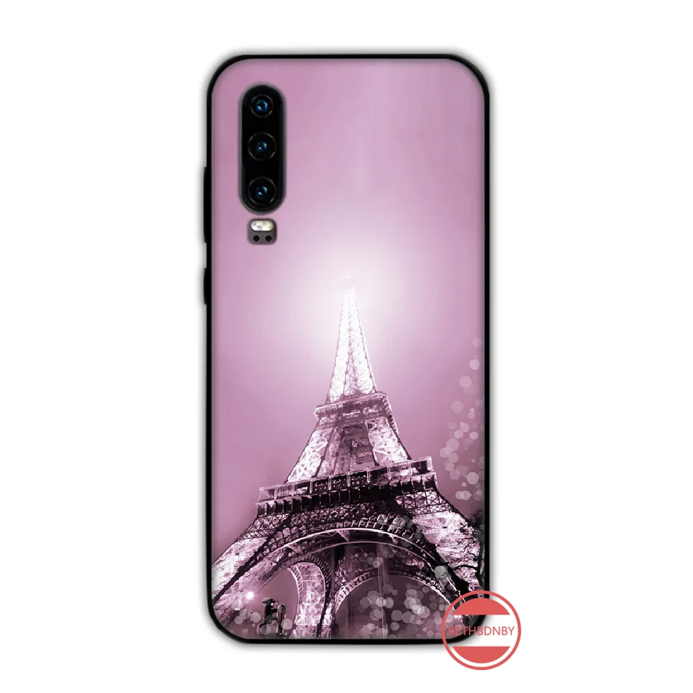 Eiffel Tower building  Paris Soft Shell Phone Case Capa Funda For Huawei P9 P10 P20 P30 Lite 2016 2017 2019 plus pro P smart huawei silicone case