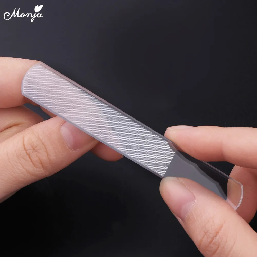 Monja 100/180 абразивная пилка для ногтей Полировка шлифовальный блок для коррекции лака для ногтей пилка для ногтей Маникюрный Инструмент
