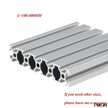 

1PC 20100 Aluminum Profile Extrusion 100-800mm Length European Standard Anodized Linear Rail for DIY CNC 3D Printer Workbench