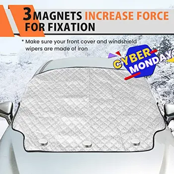 

Car Windshield Snow Cover Frost Guard Winter Windshield Snow Ice Cover Magnetic Edges Car Snow Cover Fit Most Cars
