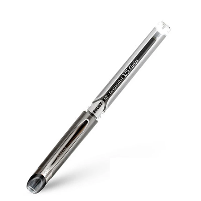 9 штук, ручка Pilot Hi-Tecpoint, BXGPN-V5, 0,5 мм, очень тонкая Ручка-роллер, гелевая ручка, специальная ручка, Япония, черный/синий/красный цвет - Цвет: Черный