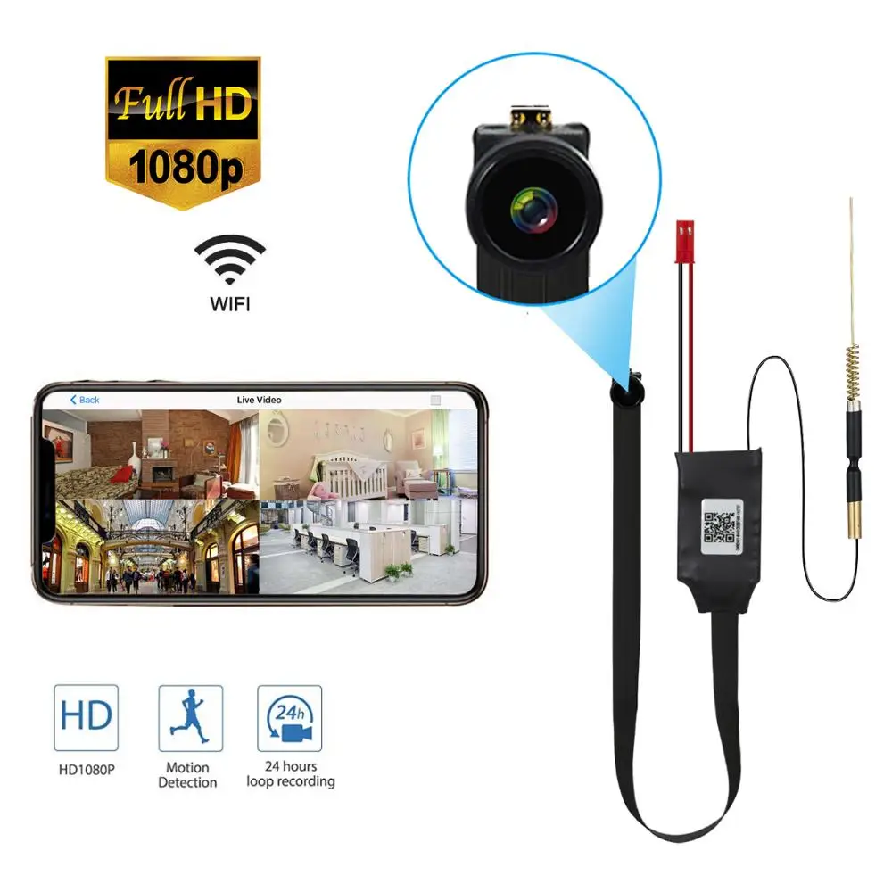 Wi Fi IP мини Камера HD 1080P DIY CCTV Видеокамера P2P Беспроводной вебкамера DVR видео