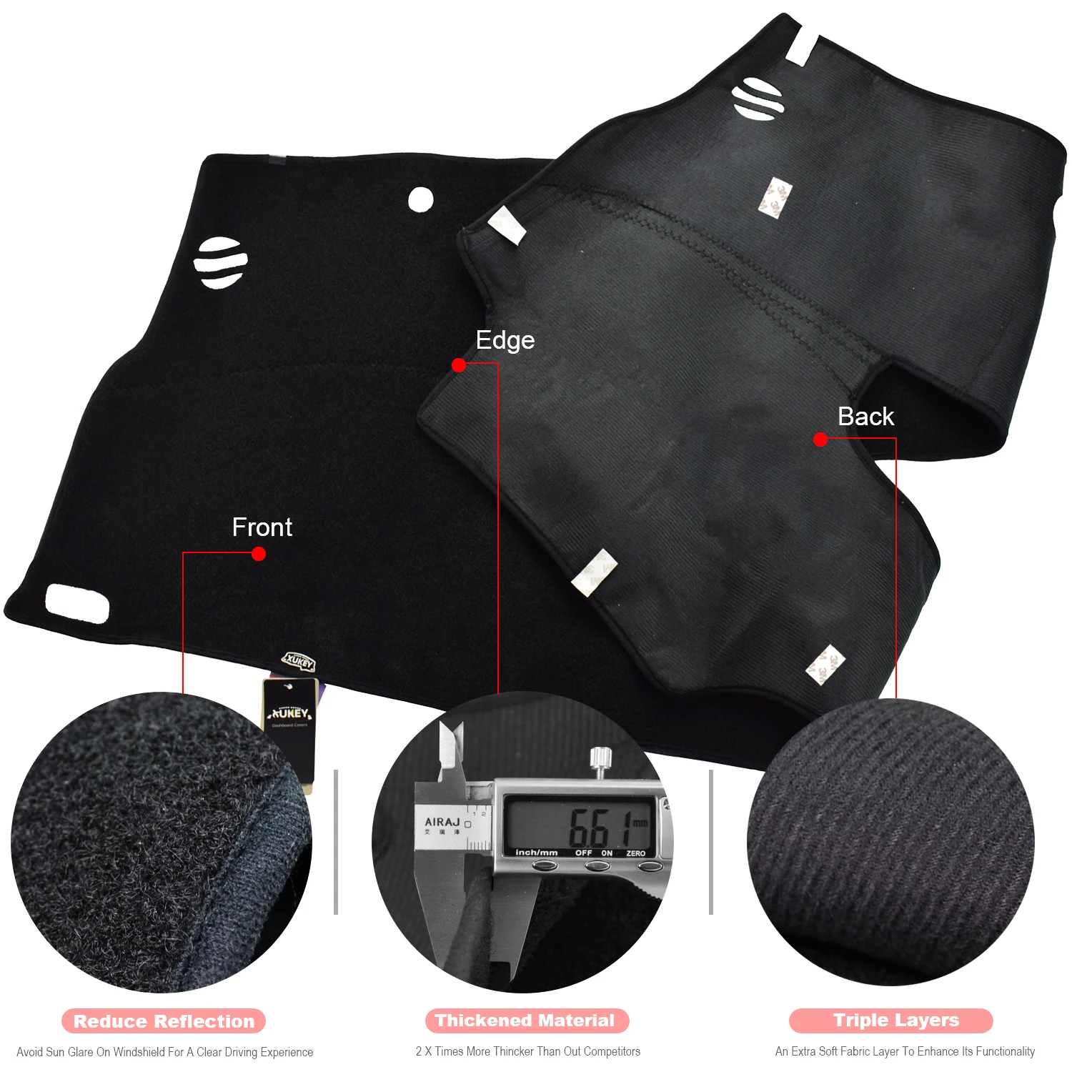 Dashboard Cover Dashmat Dash Mat Pad Sun Shade for Toyota Prius XW30 2010-2015 auto accessories,dashboard pad cover