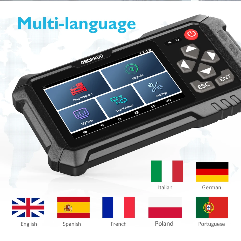 OBDPROG 501 автоматический ключ программист EEPROM контактный считыватель кода