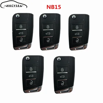 

HKCYSEA 5PCS/LOT NB15 MQB Style 3 Button NB Series Car Key Remote Control for Mini Kd KD900 KD900+ URG200 KD-X2 Key Programmer