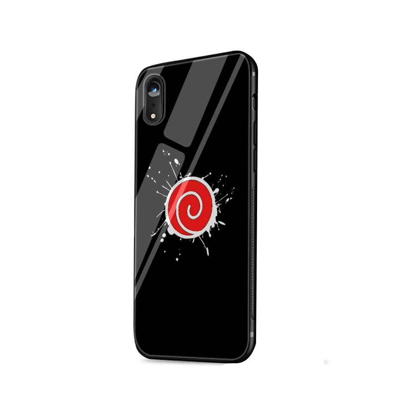 Стеклянный чехол для телефона из ТПУ стекла для iPhone 5 5S SE 6 6S 7 8 Plus iPhone 11 Pro XR X XS максимальный чехол Наруто