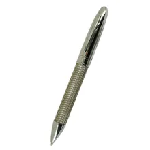 Фирменная ручка ACMECN с металлической оплеткой, дизайн, роскошная Серебристая шариковая ручка офисная, деловая, в подарок, 42 г металлическая Тяжелая шариковая ручка