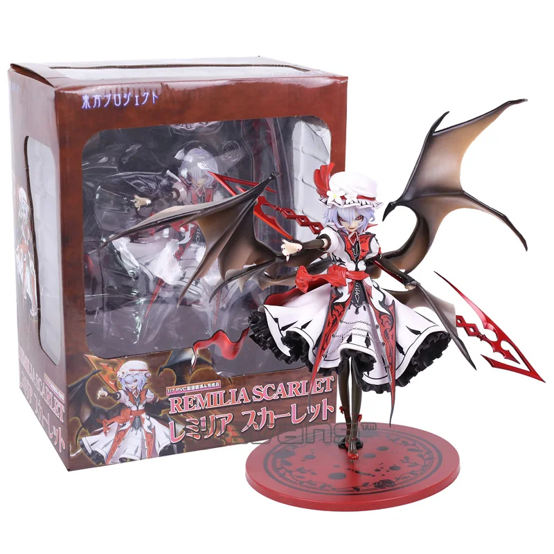 Touhou Project Remilia Scarlet Koumajou Densetsu Ver. 1/8 Scale Painted Figure Collectible Model Toy - Цвет: box