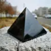 4-10cm Black Obsidian Healing Pyramid Natural Mineral Triangled Crystal Point wholesale 2