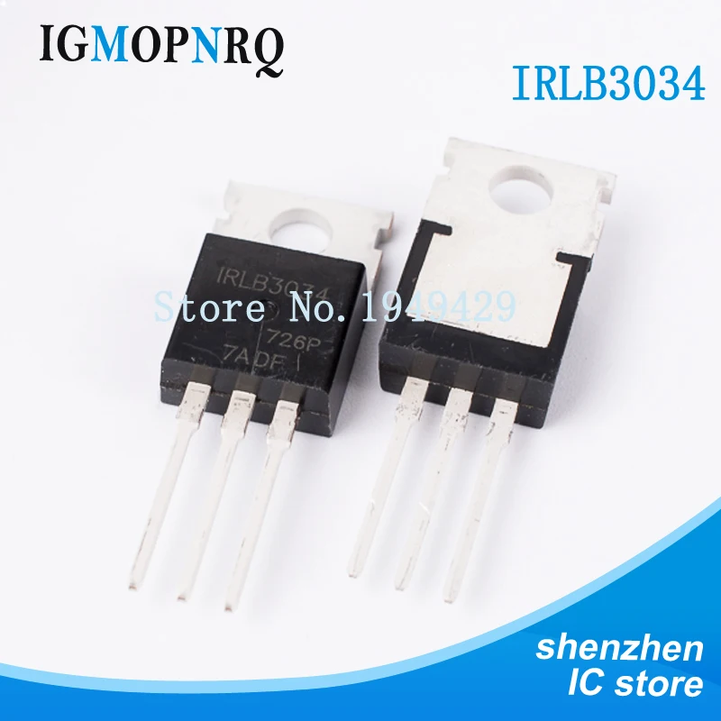 

10PCS IRLB3034 TO-220 IRLB3034PBF MOSFET MOSFT 40V 343A 1.7mOhm 108nC New original free shipping