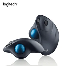 Logitech M570 2,4 ГГц Беспроводной Trackball Мышь рисунок Мышь Поддержка офисные Тесты с 1000 точек/дюйм для Win10/8/7/портативных ПК