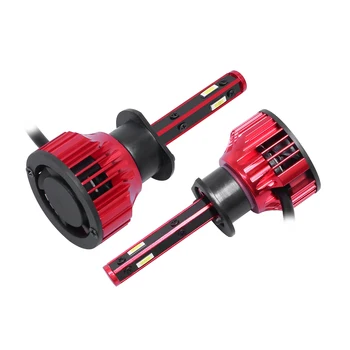 

Hi-Lo Beam Headlights 9-36V Replacement Parts Lamp 2pcs Red 4-sided LED