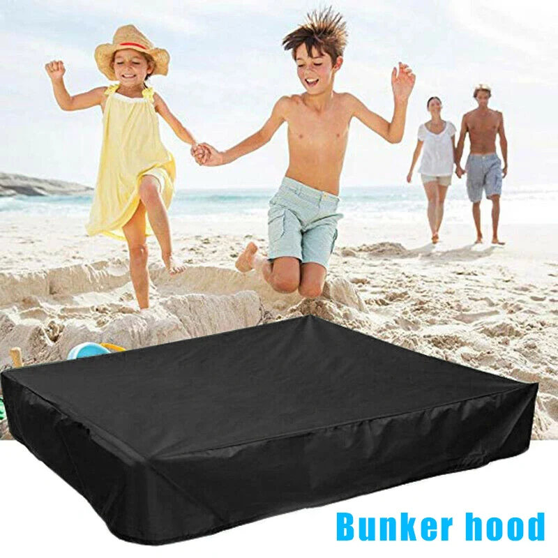 Protection Sandbox Cover Waterproof with Drawstring Sandbox Cover Tool Waterproof Sandpit Pool Cover 