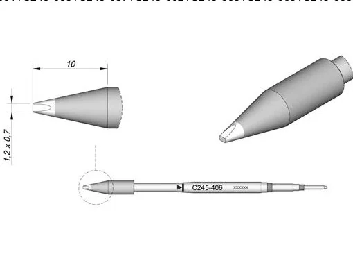 JBC C245-406 паяльный наконечник для CD-2BQE паяльной станции