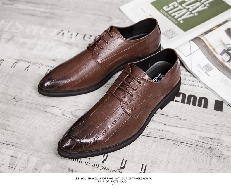 YOUQIJIA New Men Shoes Leather Casual Loafers Men Moccasins Shoes Lace up Soft Flats Footwear Lightweight Driving Shoes