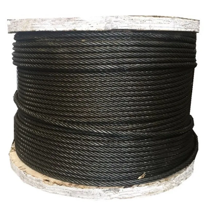 

General Usage Shiny Side Oil Wire Rope 6*37 + FC Linen Core 6 Unit Oil Thread Lifting