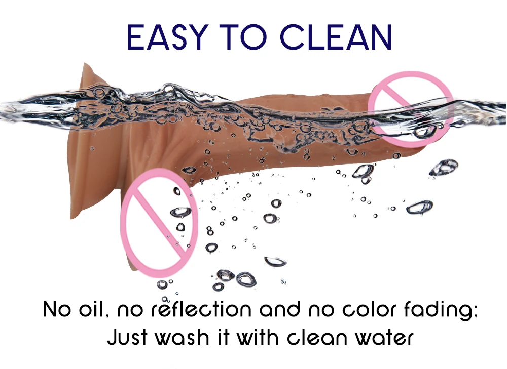 Upgrade Medical Grade Skin feeling Realistic Silicone Flexible Dildo Huge Big Penis With Suction Cup Woman Female Masturbation Sex Toys (6)