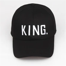 KING QUEEN Embroidered Snapback Caps Lover Men's and Women's Baseball Cap Black Hip Hop Cap Snapback Hat Couples Hip Hop Sports