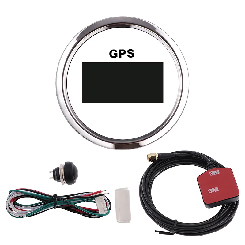 

Digital GPS Speedometer 7 Color Backlight 85mm LCD Speed Gauge Odometer Mileage Trip Counter For Marine Car Boat 12v 24v