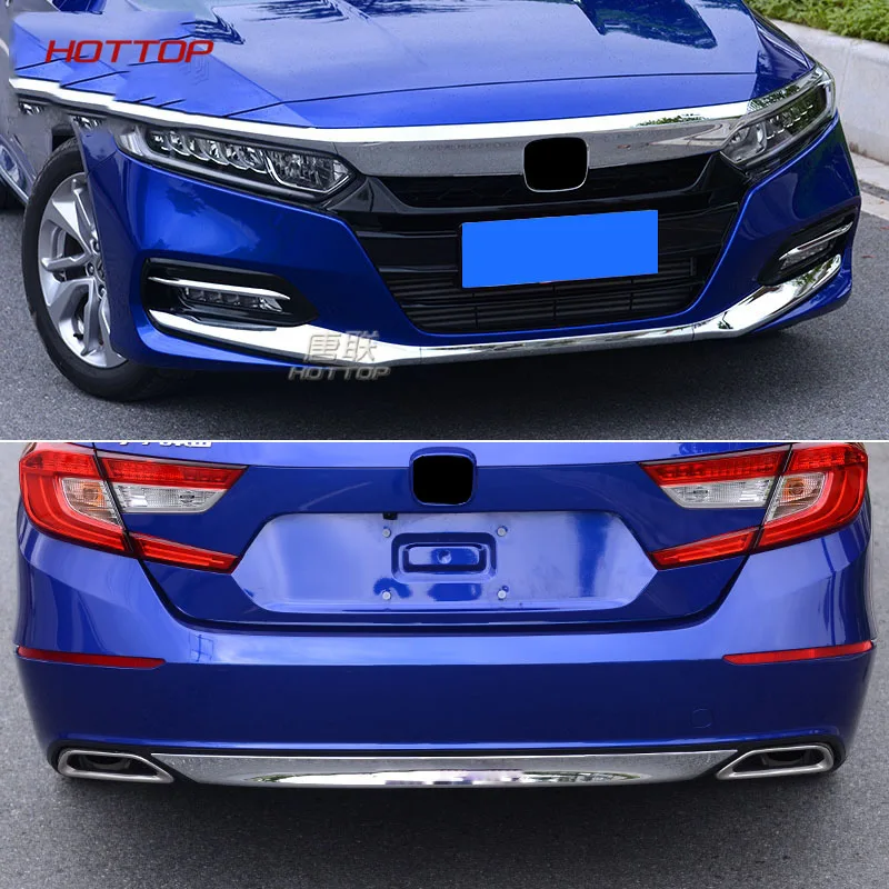 Отделка крышки заднего бампера подходит для Honda Accord 10 2018 2019 текстура углерода