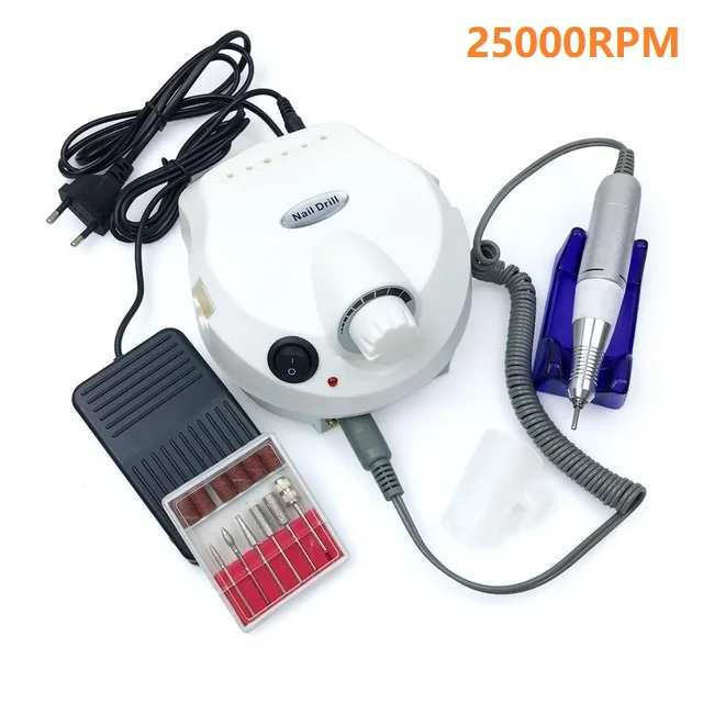 25000RPM nail drill Профессиональные инструменты для ногтей 2 в 1 60 Вт пылесборник вентилятор для ногтей пылесос 30000 об/мин Электрический сверлильный станок для ногтей - Цвет: 25000RPM nail drill