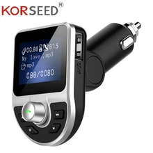 KORSEED Kit de coche 3.1A cargador USB música Radio receptor de Bluetooth FM del modulador del transmisor del manos libres Carkit AUX audio MP3 jugador