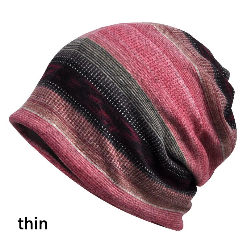 Зимние многофункциональные шапки двойного назначения, шапка-тюрбан, Мужская бархатная уличная шапка для катания на лыжах, женская шапка, летняя маска, шарф - Цвет: pink thin