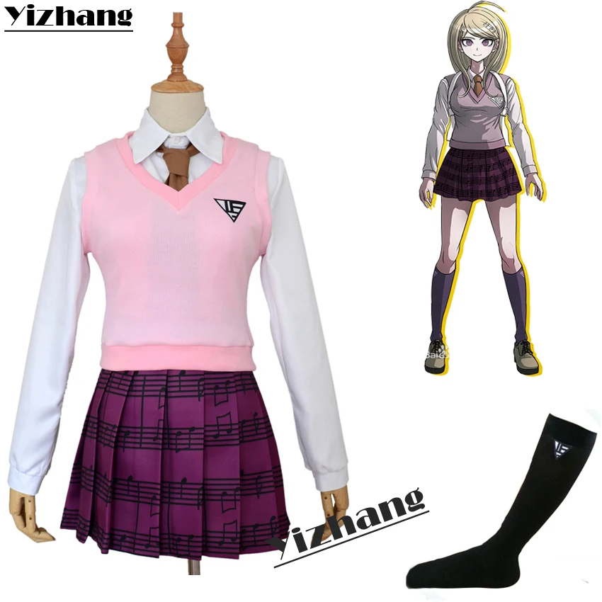 Yizhang игры Danganronpa V3 Akamatsu kaede Chabashira Tenko Косплей Костюм японский харукава Маки Iruma Miu униформа Одежда - Цвет: package