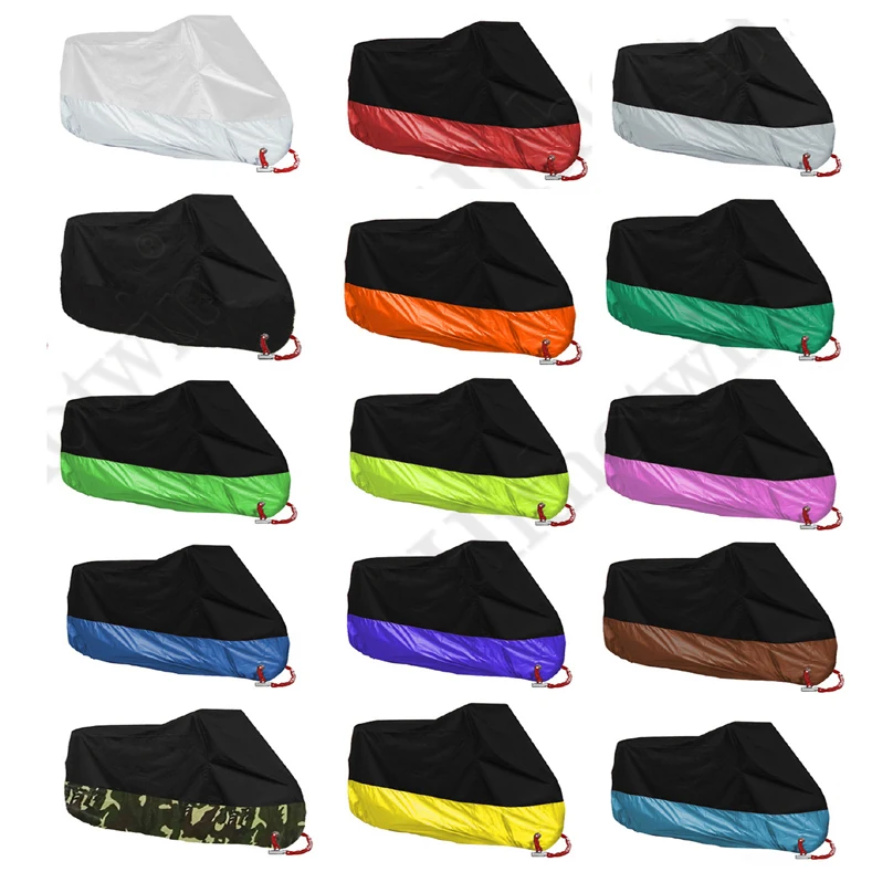 Tanie S 4XL kurz pokrowiec na motocykl wodoodporny odkryty deszcz UV Protector motocykl czarny czerwony niebieski pomarańczowy srebrny zielony motocykle okładki