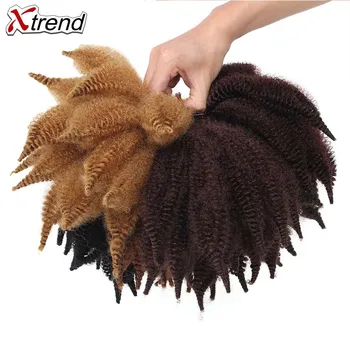

Xtrend Afro Kinky Marley Braid Synthetic Crochet Hair braiding Soft Crotchet Braids Braiding Hair Cuban Twist